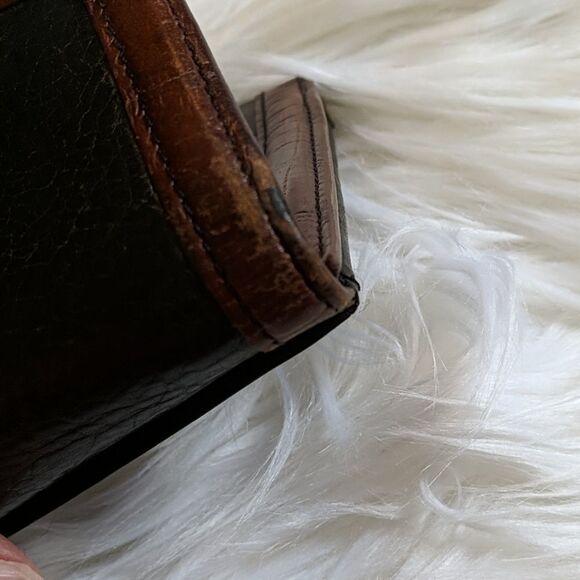 Brighton black & brown leather wallet silver hardware - Picture 7 of 11